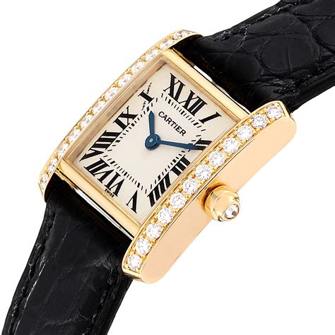 ladies cartier watch with diamonds|diamond studded watches for ladies.